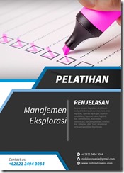 training pengenalan manajemen eksplorasi murah