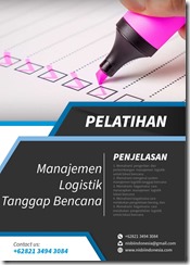 training pengenalan manajemen logistik tanggap bencana murah