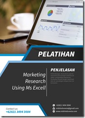 training pengenalan marketing research using ms. excell murah