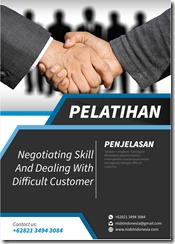 training pengenalan negotiating skills and dealing with difficult customer murah